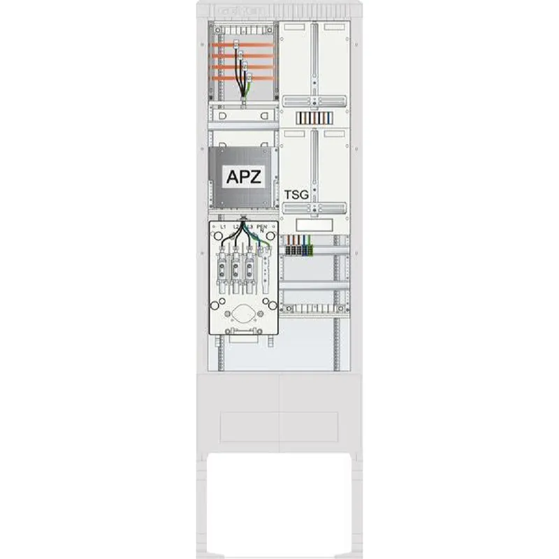 ABN Zähleranschlusssäule 1ZP TSG APZ 4p HLAK 25qmm HAK SZ205ZA1412