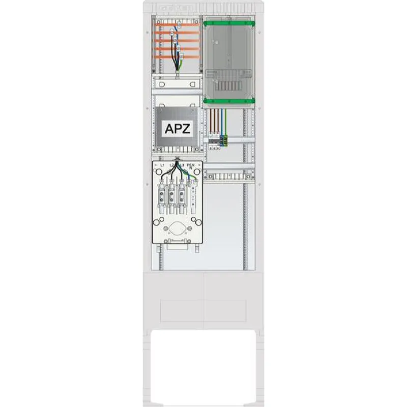 ABN Zähleranschlusssäule 1ZP APZ 5p IP54 ZP-Abd. HAK ZSK SZ205ZA1506