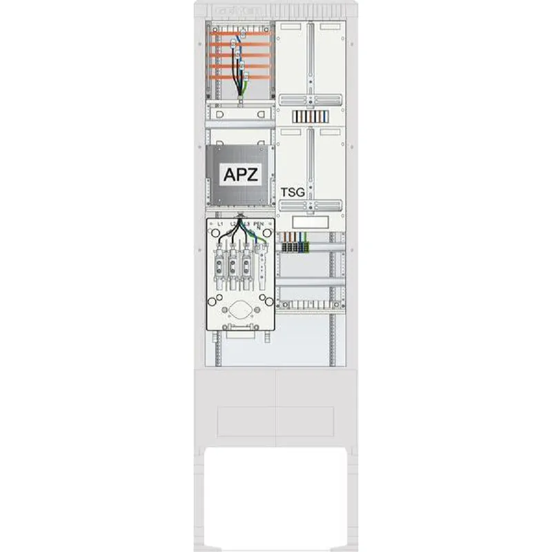 ABN Zähleranschlusssäule 1ZP TSG APZ 5p HLAK 25qmm HAK SZ205ZA1512