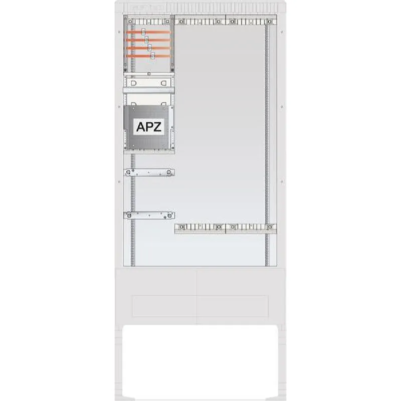 ABN Zähleranschlusssäule SAS APZ 4p 1x LP 250x1050 SZ207AL0400