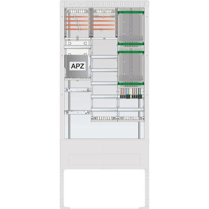 ABN Zähleranschlusssäule 2ZP Vert.5R APZ 4p HLAK 25qmm IP54 ZP-A. SZ207ZA2401R