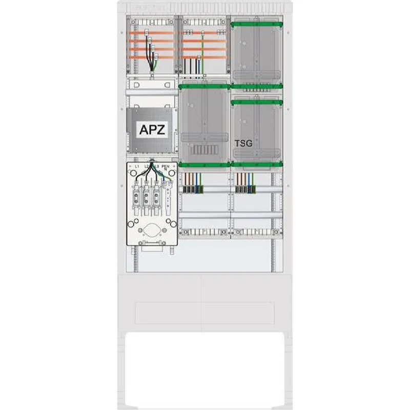 ABN Zähleranschlusssäule 2ZP TSG APZ 4p HLAK 25qmm IP54 ZP-A. HAK SZ207ZA2413