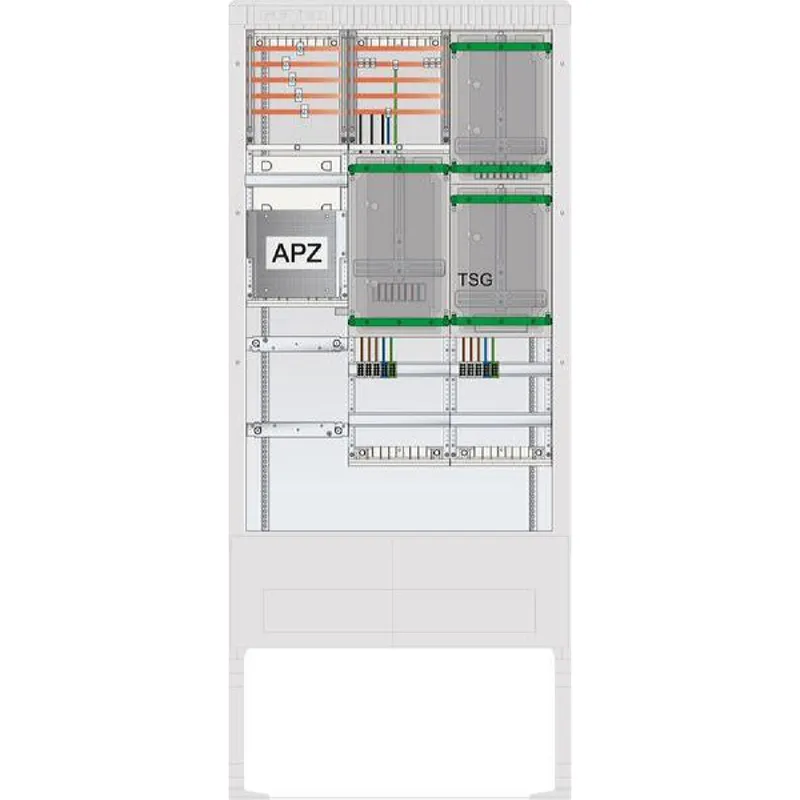 ABN Zähleranschlusssäule 2ZP TSG APZ 5p HLAK 25qmm IP54 ZP-Abd. SZ207ZA2511