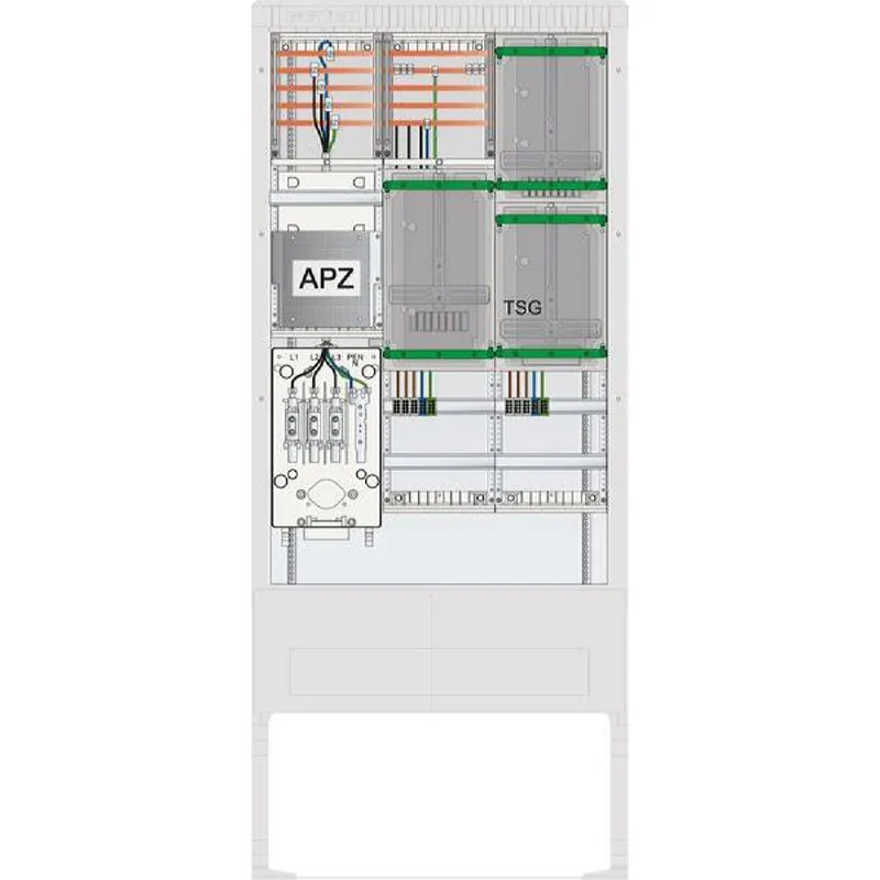 ABN Zähleranschlusssäule 2ZP TSG APZ 5p HLAK 25qmm IP54 ZP-A. HAK SZ207ZA2513