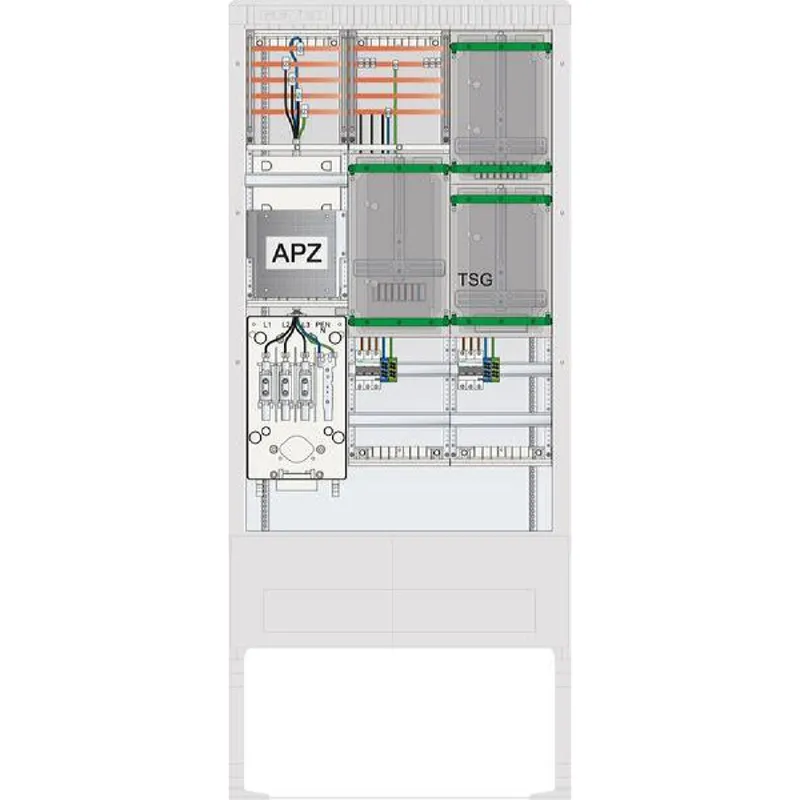 ABN Zähleranschlusssäule 2ZP TSG APZ 5p IP54 ZP-Abd. HAK SZ207ZA2515