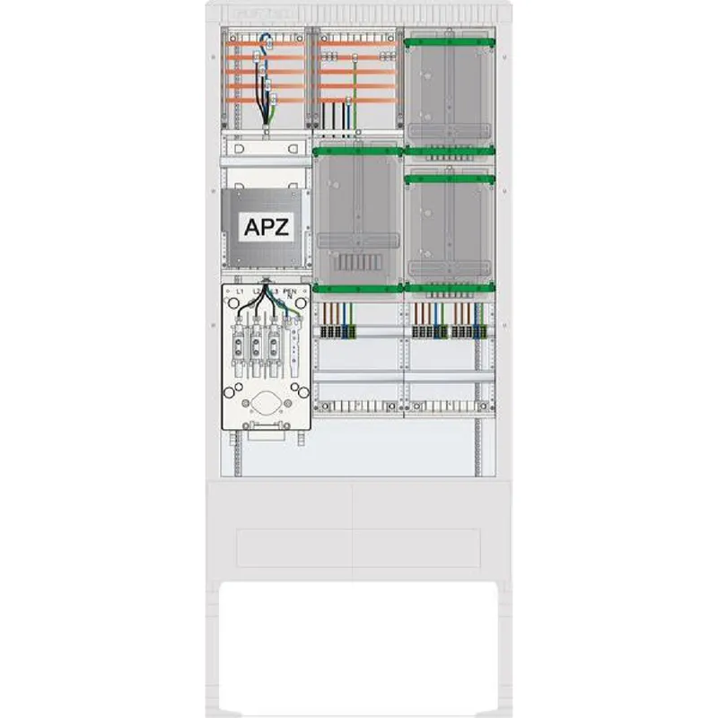 ABN Zähleranschlusssäule 3ZP APZ 5p HLAK 25qmm IP54 ZP-Abd. HAK SZ207ZA3503