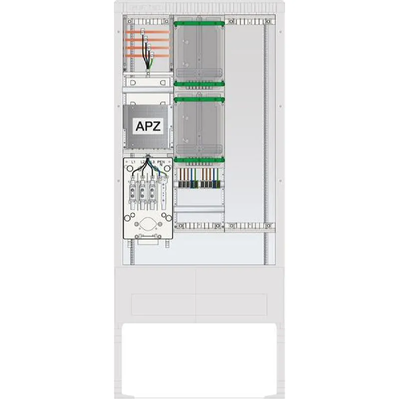 ABN Zähleranschlusssäule 2ZP APZ LP 4p HLAK 25qmm IP54 ZP-A. HAK SZ207ZL2403A