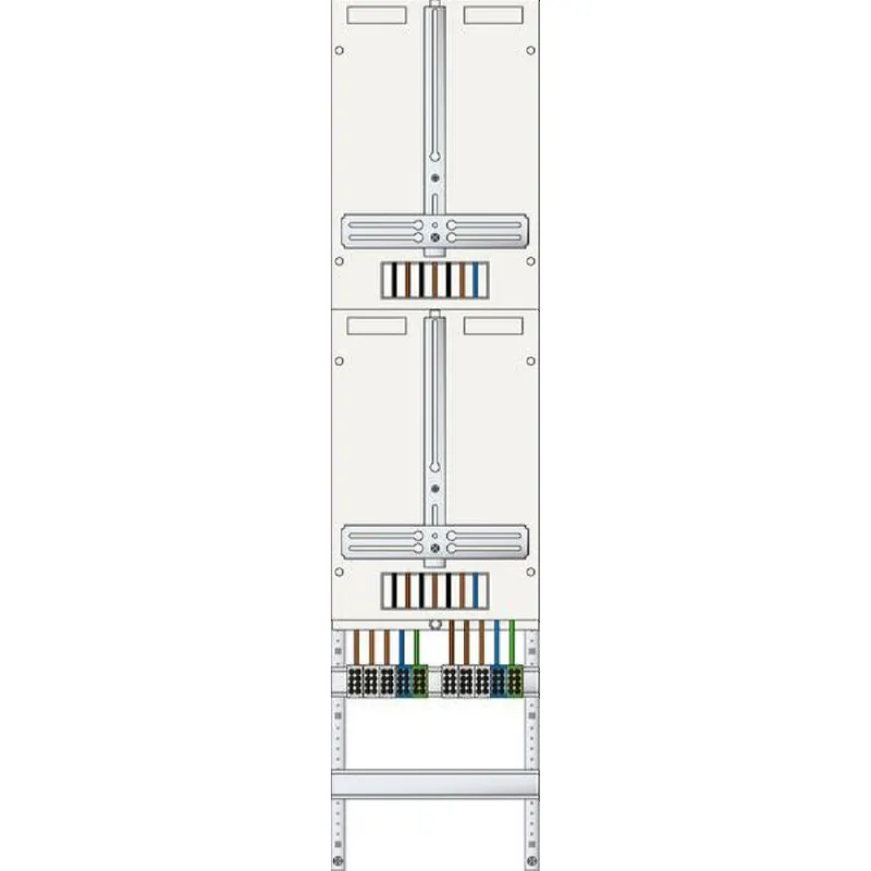 ABN Zählerfeld 3Pkt 2Z 5p mit Klemmstein 250x1050mm Z17ZX2500