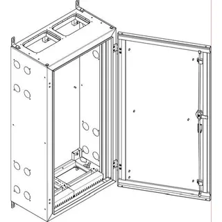 ABN Wandgehäuse schutzisoliert IP55 590x1140x340mm NT27P