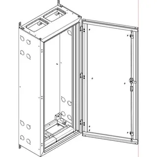 ABN Wandgehäuse schutzisoliert IP55 590x1440x340mm NT29P