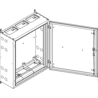 ABN Wandgehäuse geerdet IP55 840x990x340mm NT36E