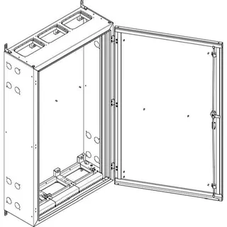 ABN Wandgehäuse geerdet IP55 840x1440x340mm NT39E