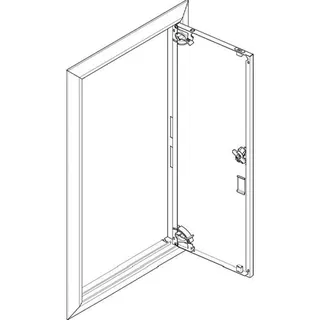 ABN ESPRO Blendrahmen mit Volltüre GBRU14T f. UP-Flachverteiler 1x4reihig GBRU14T