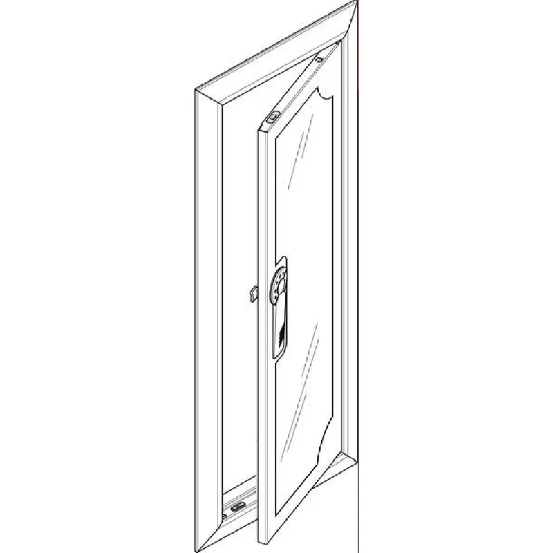 ABN ESPRO Blendrahmen mit Sichttüre GBRU14TS f. UP-Flachverteiler 1x4reihig GBRU14TS