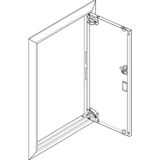 ABN ESPRO Blendrahmen mit Volltüre GBRU15T f. UP-Flachverteiler 1x5reihig GBRU15T