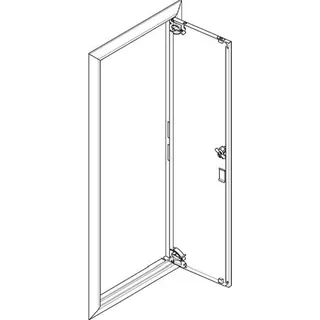 ABN ESPRO Blendrahmen mit Volltüre GBRU16T f. UP-Flachverteiler 1x6reihig GBRU16T