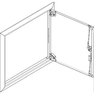 ABN ESPRO Blendrahmen mit Volltüre GBRU23T f. UP-Flachverteiler 2x3reihig GBRU23T