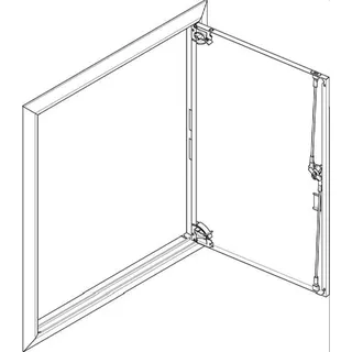 ABN ESPRO Blendrahmen mit Volltüre GBRU24T f. UP-Flachverteiler 2x4reihig GBRU24T
