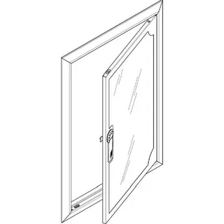 ABN ESPRO Blendrahmen mit Sichttüre GBRU24TS f. UP-Flachverteiler 2x4reihig GBRU24TS