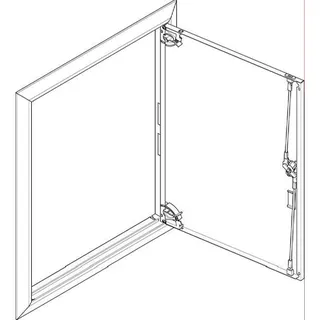 ABN ESPRO Blendrahmen mit Volltüre GBRU25T f. UP-Flachverteiler 2x5reihig GBRU25T