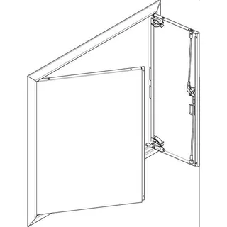 ABN ESPRO Blendrahmen mit Volltüre GBRU34T f. UP-Flachverteiler 3x4reihig GBRU34T