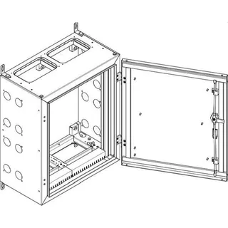 ABN Wandgehäuse geerdet IP55 590x690x340mm NT24E