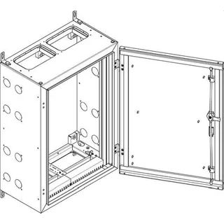 ABN Wandgehäuse geerdet IP55 590x840x340mm NT25E