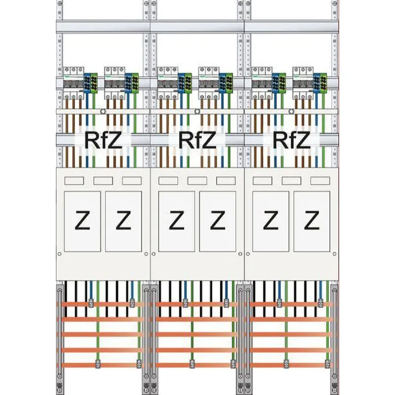 ABN Zählerfeld eHZ 6Z mit sperrbarem HS 5polig EZ37260