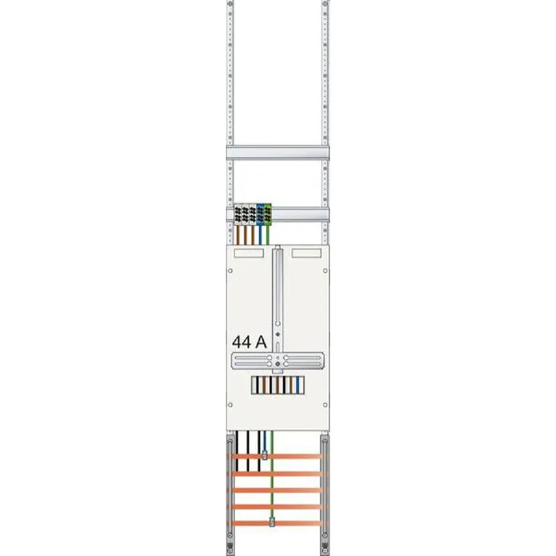 ABN Zählerfeld 3Pkt 1Z Klemmstein 5polig 250x1350mm Z19110D
