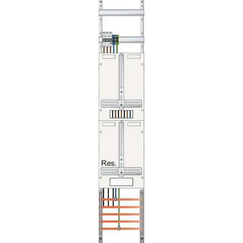 ABN Zählerfeld 3Pkt 1Z/Res sperrb. HS 5polig 250x1350mm Z19211