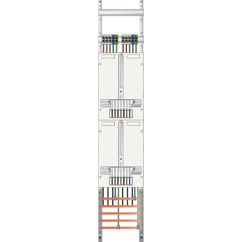 ABN Zählerfeld 3Pkt 2Z Klemmstein/ZSK 5polig 250x1350mm Z19520