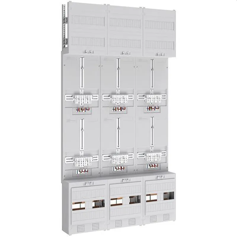 ABN Zählerfeld 3Pkt 6Z Klemmstein/ZSK 5polig 750x1350mm Z39560