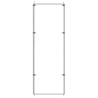 ABN PVC-Montageplatte SY47434M f.SL162 800x276mm SY47434M