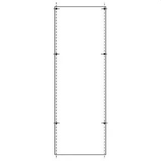 ABN PVC-Montageplatte SY79267M f.SL202 1000x278mm SY79267M