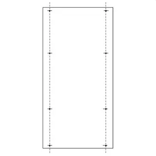 ABN PVC-Montageplatte SY47436M f.SL205 1000x500mm SY47436M
