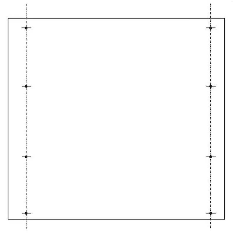 ABN PVC-Montageplatte SY79273M f.SL157 756x756mm SY79273M