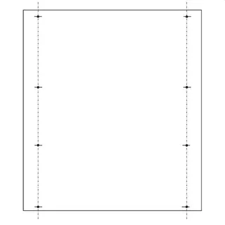 ABN PVC-Montageplatte SY79270M f.SL177 850x756mm SY79270M