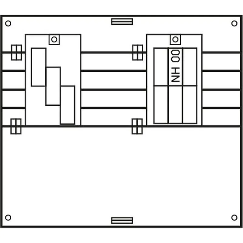 ABN Sammelschienenfeld PAR353N 355A m.1x XUS6-00 und 1x XUS3-00 PAR353N