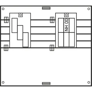 ABN Sammelschienenfeld PAR253N m.1x XUS6-00 und 1x XUS3-00 PAR253N