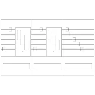 ABN Sammelschienenfeld PAR364N 3-f.2xNH00 3-p. PAR364N
