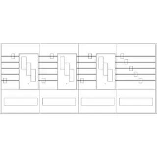 ABN Sammelschienenfeld PAR464N 4-f.3xNH00 3-p. PAR464N