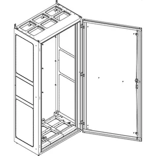 ABN Standgehäuse NS312PB BxHxT:840x1890x500mm-offen Br.3 NS312PB
