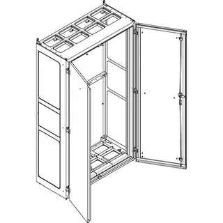 ABN Standgehäuse NS412PB BxHxT:1090x1890x500mm-offen Br.4 NS412PB