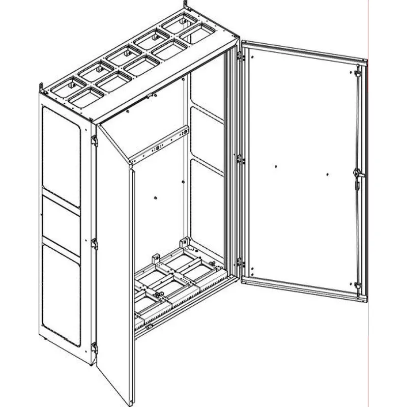 ABN Standgehäuse NS512PB BxHxT:1340x1890x500mm-offen Br.5 NS512PB