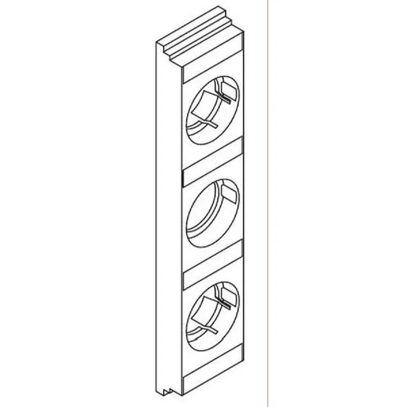 ABN Streifenabdeckung XEA27 1-fach,Teilung 27mm 3-p. XEA27