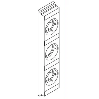 ABN Streifenabdeckung XEA27 1-fach,Teilung 27mm 3-p. XEA27