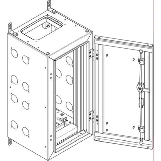ABN Wandgehäuse NT14E BxHxT:340x690x340mm NT14E