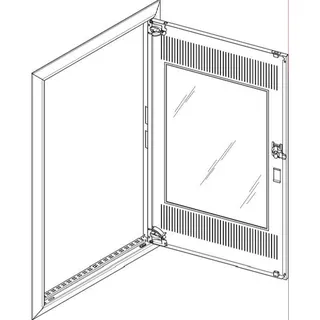 ABN Blendrahmen GBRU26TM f.UP-Feldverteiler 2x6-r. GBRU26TM