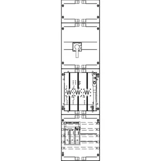 ABN Wandlerfeld W17X431N NH00-Zug./160A LTS 250x1050mm W17X431N