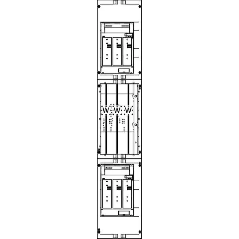 ABN Wandlerfeld W19X112N NH1-Zug./250A NH1 250x1350mm W19X112N